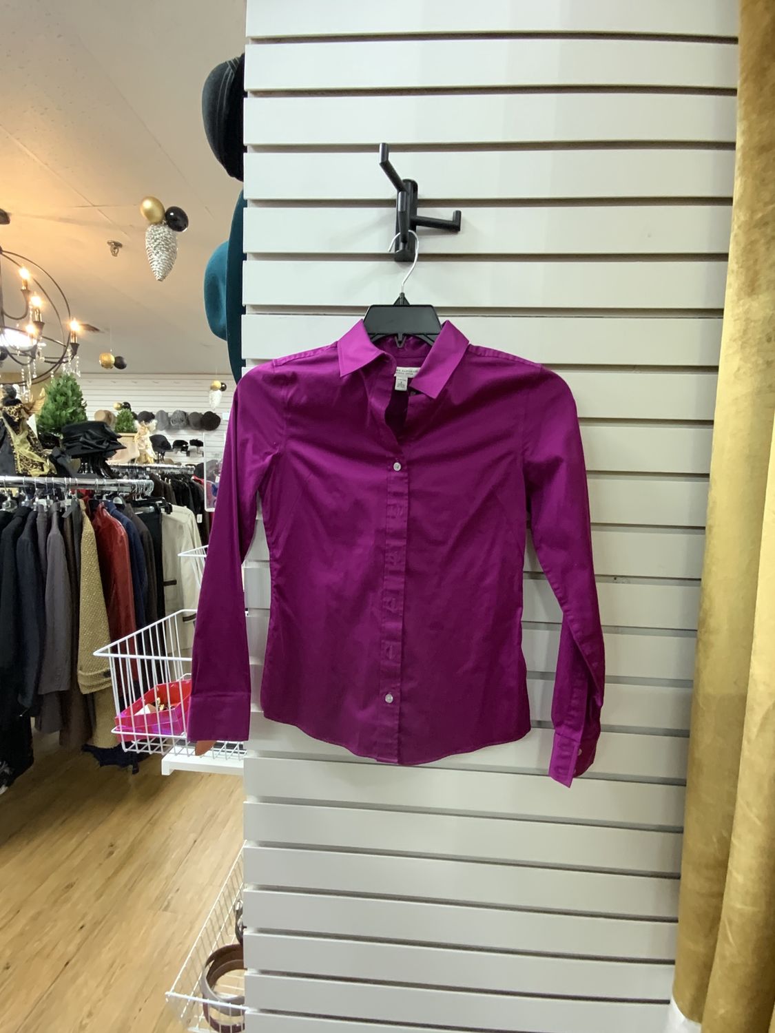 Womana Button Down Blouse Fuchia Size 0