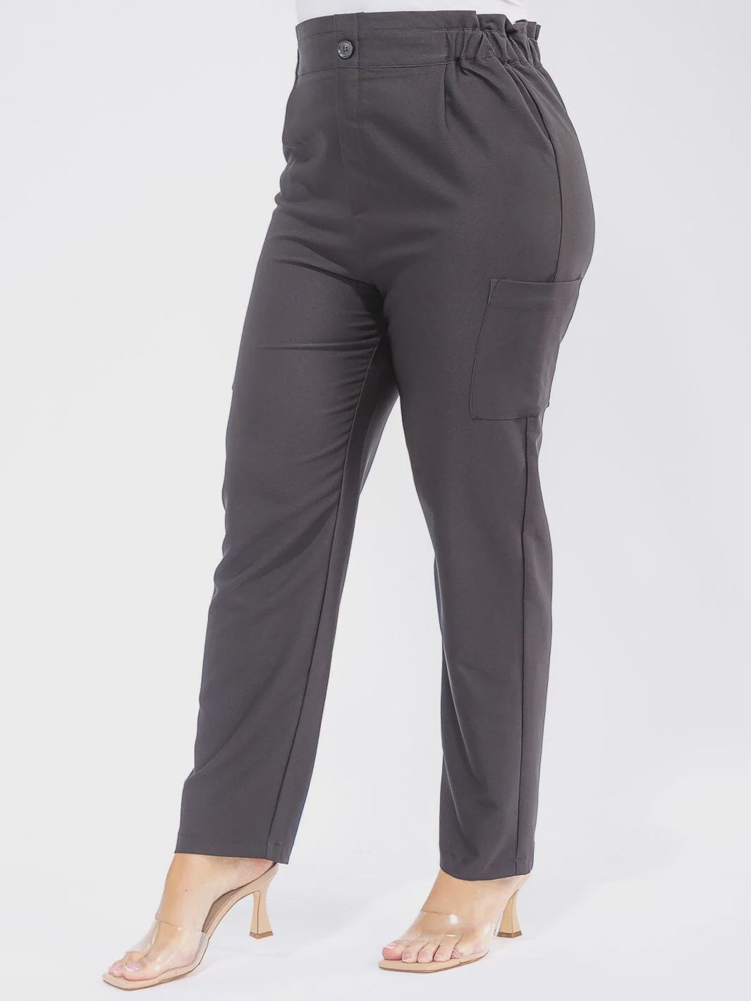 Woman Plus Black Pants with leg Pocket Size 3X