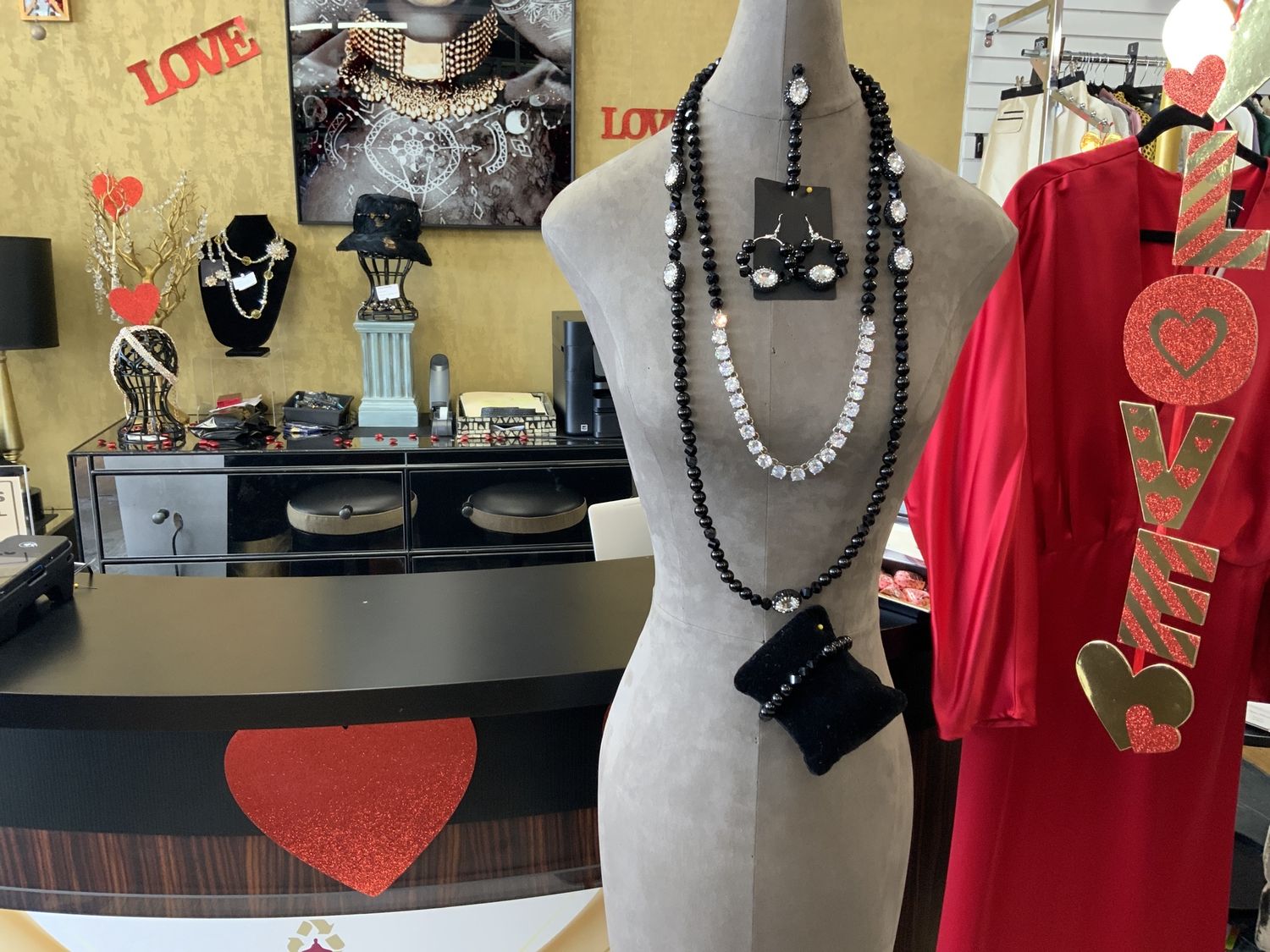 Anointed Insight 5 Pcs. Set 2 Necklace, Earrings, Bracelet, and Hat pin