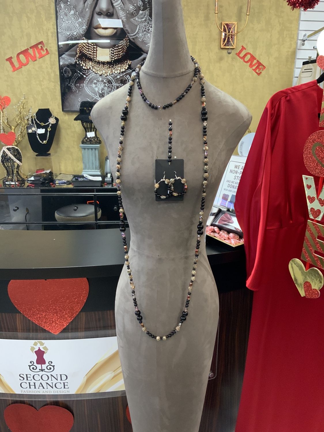 Wisdom Watcher 4 Pcs Custom Set 2 Necklace, Earrings, and Hat Pin