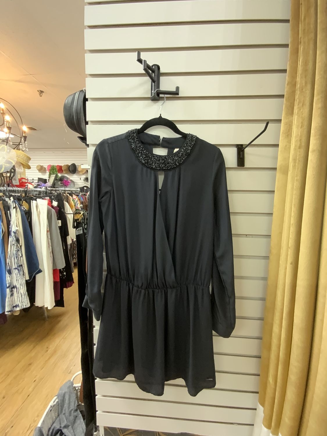 Woman Dress/Tunic Black Sheer Size Med