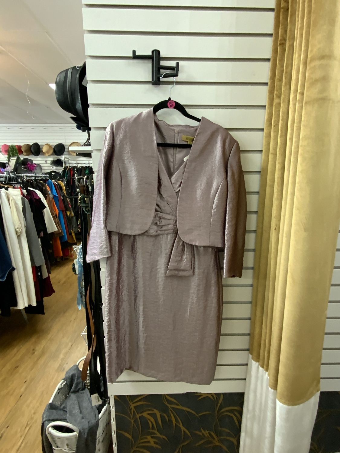 Two PCS suit Dress and Jacket Plum Size 10