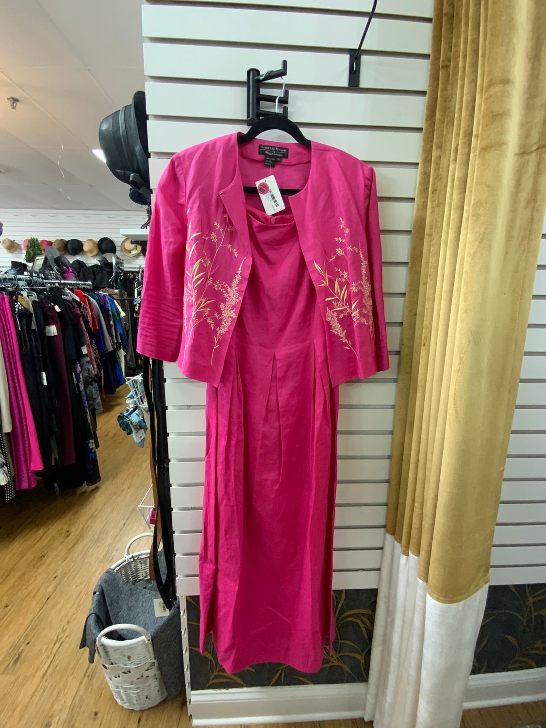 Evening Dress 2 Pcs Rose Jacket and Dress Size 10