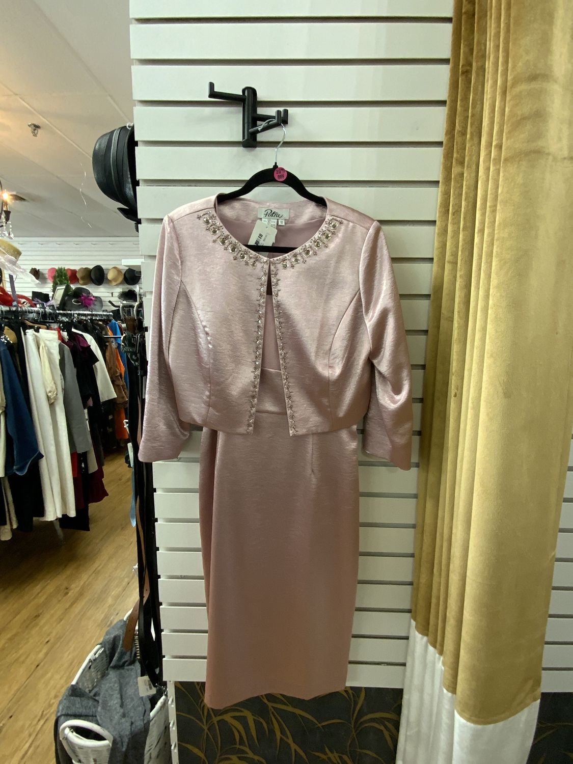 Woman Formal 2PCS Dress and Jacket Pink Size 10