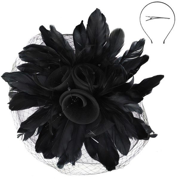 Woman Fascinator Southern Floral Feather