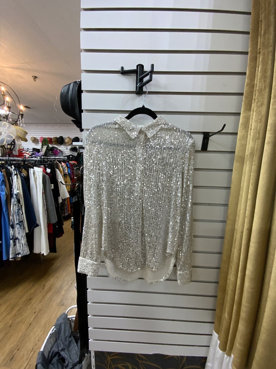 Woman Top Silver Size Small