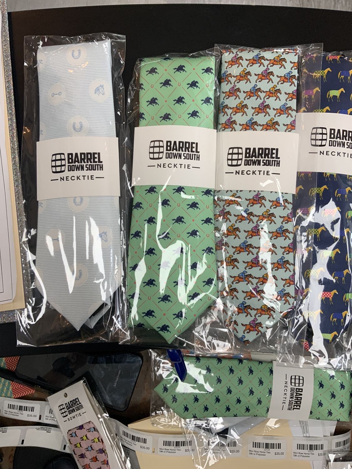 Men Bow Horse Ties Silk or Polyester