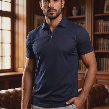 Men Solid Polo Shirt Stretch Grab $30.00