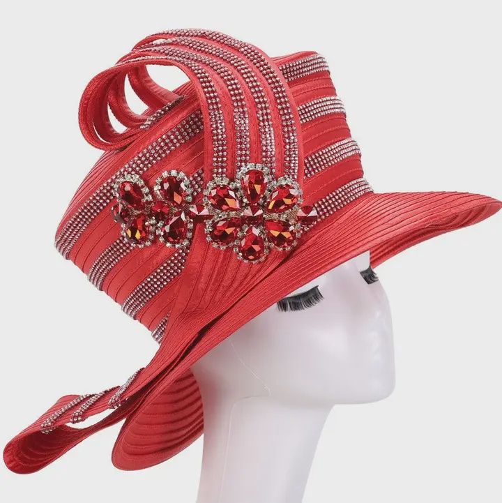 Woman Hat Red