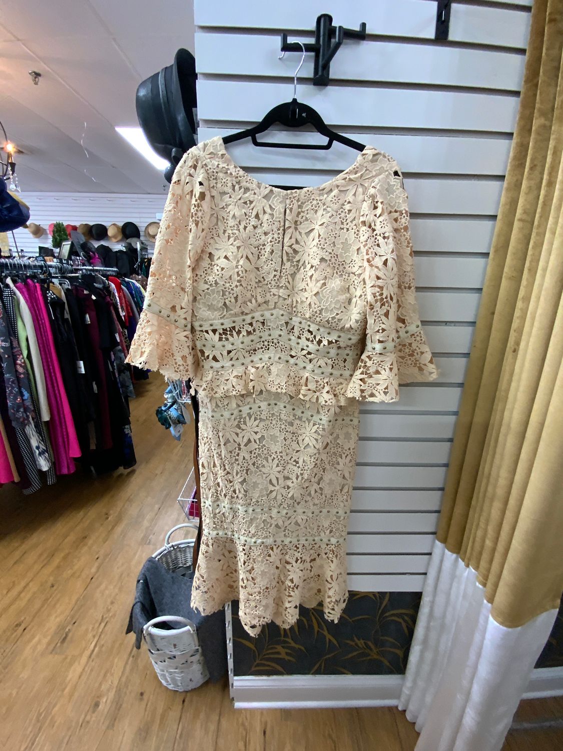 S Dress Formal Beige Dize 12