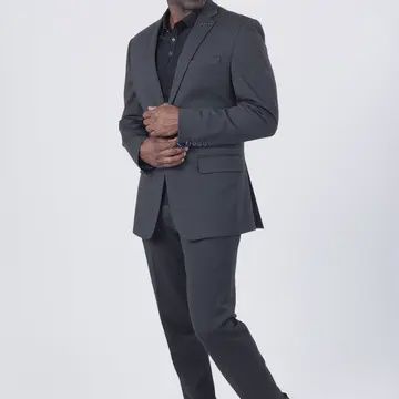 Men 3 pcs Charcoal Suits