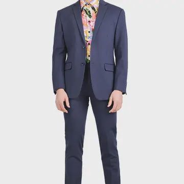 Men 1 pc Navy Suit