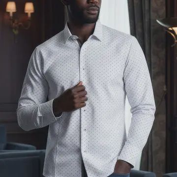 Men Shirt Diverting Long Sleeve