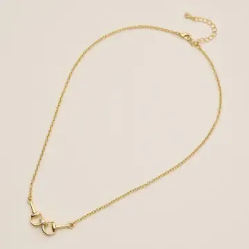 Necklace Gold or Silver Dipped Bit