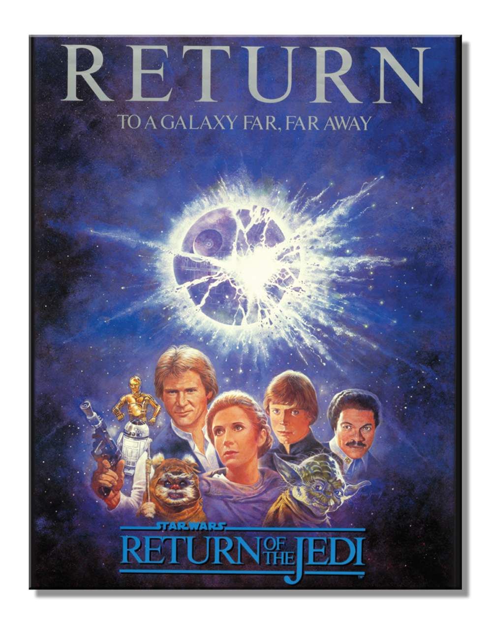 Star Wars return of the Jedi metal sign