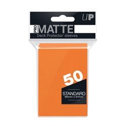 MATTE ORANGE NON GLARE DECK PROTECTORS 50ct