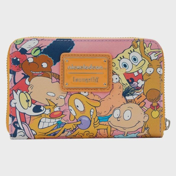 LOUNGEFLY NICKELODEON 90s COLOR BLOCK WALLET