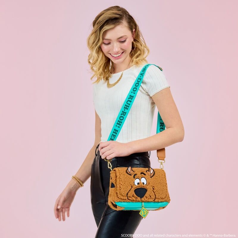 LOUNGEFLY SCOOBY-DOO SHERPA CROSSBODY