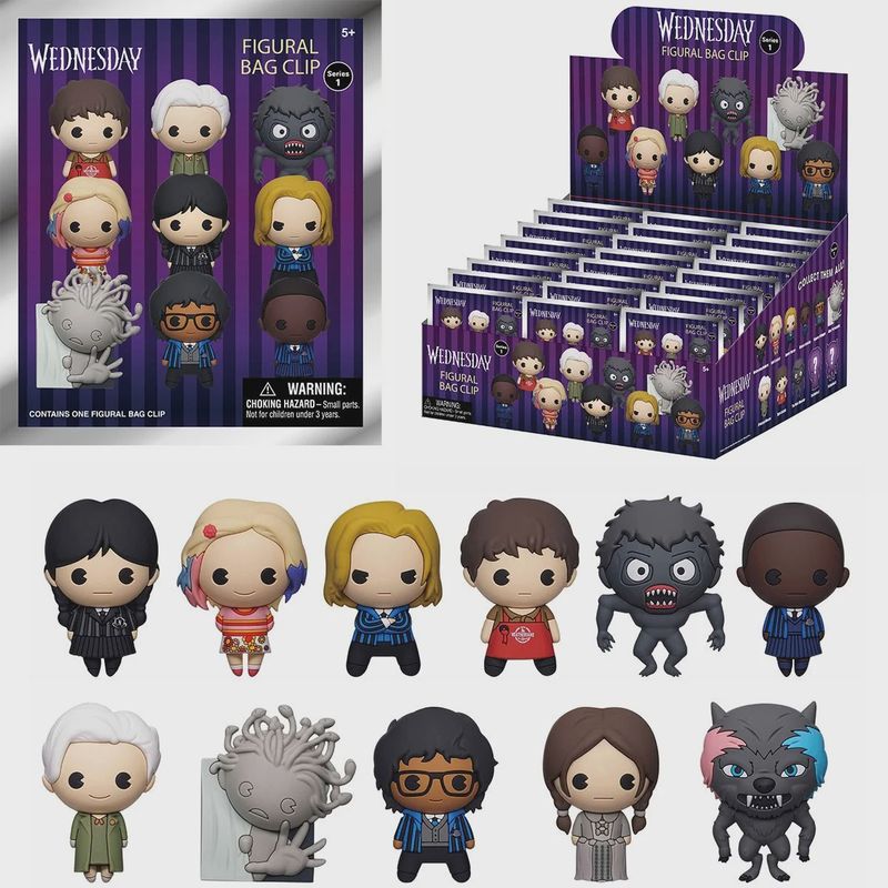 3D FOAM BAG CLIP WEDNESDAY NETFLIX SERIES 1