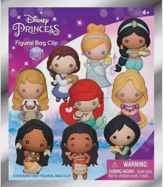3D FOAM BAG CLIP DISNEY PRINCESS