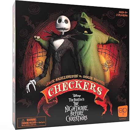 CHECKERS DISNEY NIGHTMARE BEFORE CHRISTMAS GAME