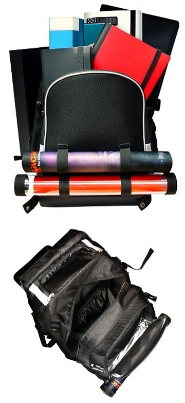 UP CITADEL BACKPACK: BLACK WITH SILVER TRIM