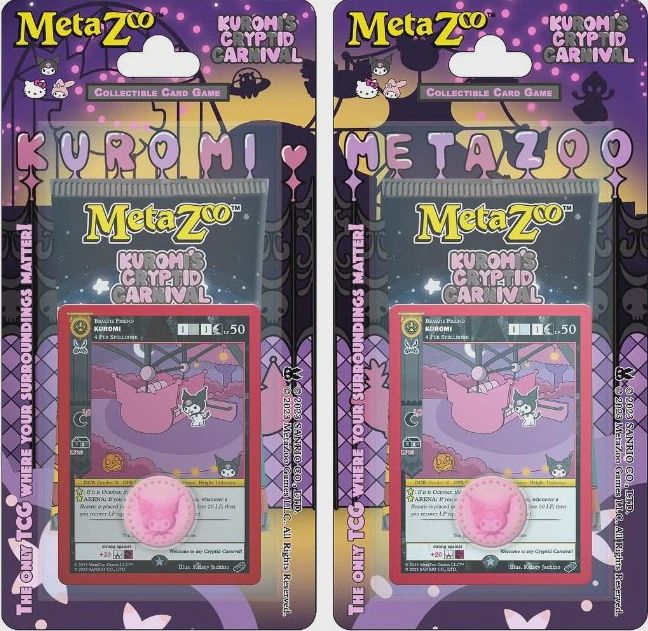 METAZOO TCG KUROMI&#39;S CRYPTID CARNIVAL BLISTER PACK