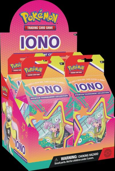 Pokemon Iono Premium Tournament Collection Display