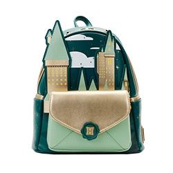 LOUNGEFLY HARRY POTTER GOLDEN HOGWARTS CASTLE BACKPACK