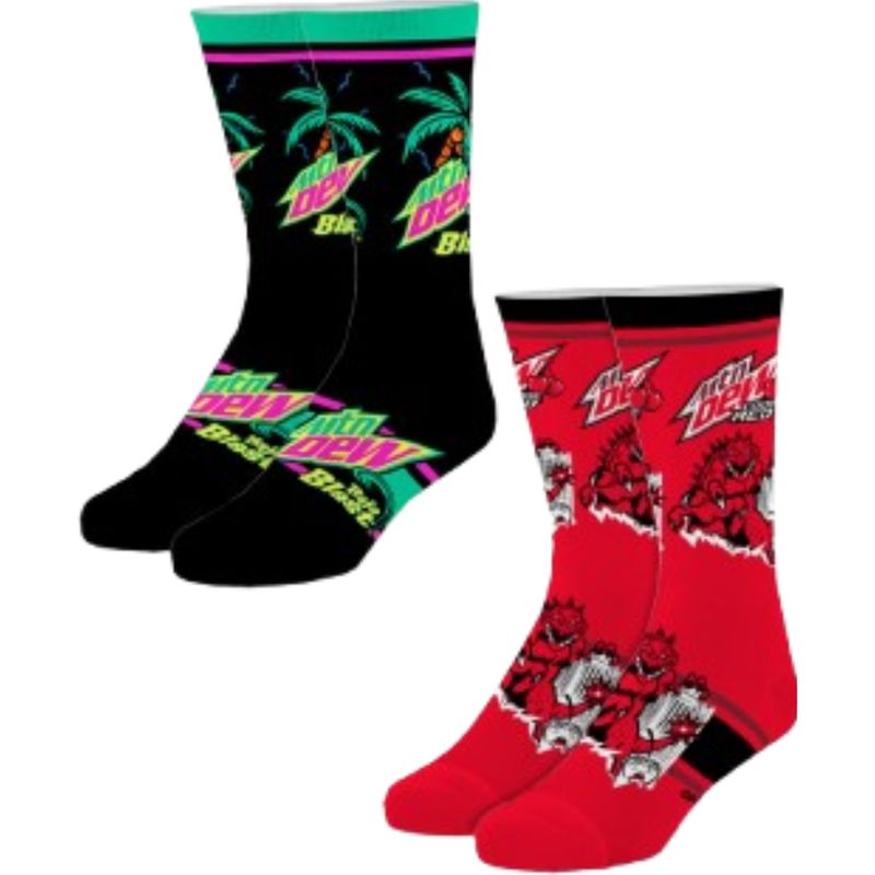 Mountain Dew Flavor Socks Two Pack