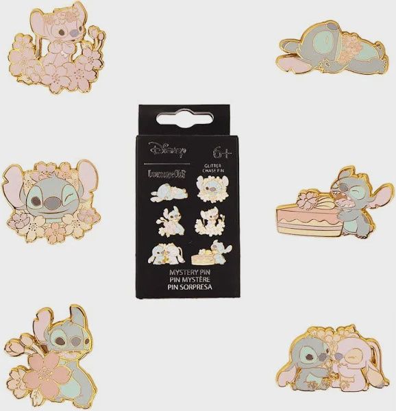 LOUNGEFLY MYSTERY PINS PDQ DISNEY CUTE STITCH