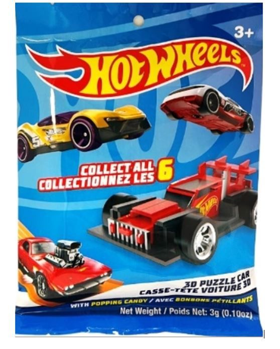 Exclusive Brands Hot Wheels 3D Puzzle Popping Candy