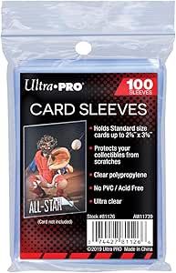 Ultra Pro Soft Card Sleeves,Ultra Clear Penny Sleeves 100ct