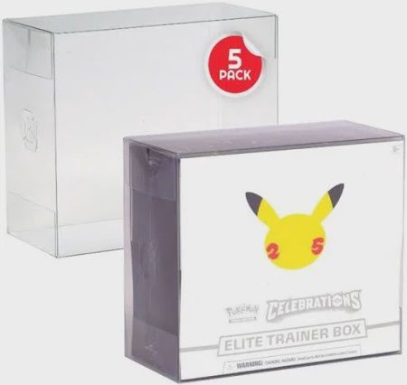 ER DISPLAY CASE PROTECTOR FOR POKEMON ETB 5PK