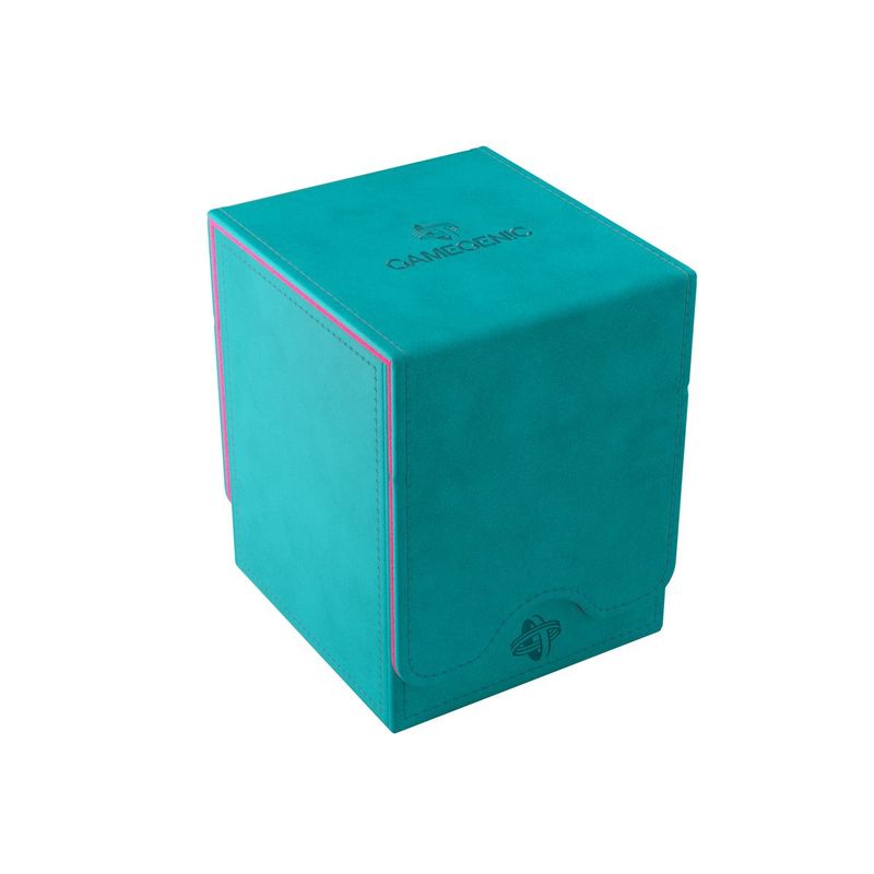 Deck Box: Squire Plus XL: Teal / Pink (100 ct)