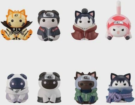 MEGAHOUSE NARUTO NYARUTO! VER BREAK OUT! FOURTH GREAT NINJA WAR MEGA CAT PROJECT 8CT DISPLAY