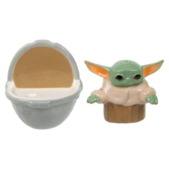 Star Wars The Mandalorian The Child Baby Yoda Grogu Ceramic Salt &amp; Pepper Set