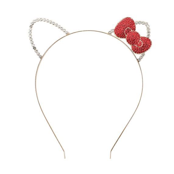 HELLO KITTY - Headband With Ears And Bow