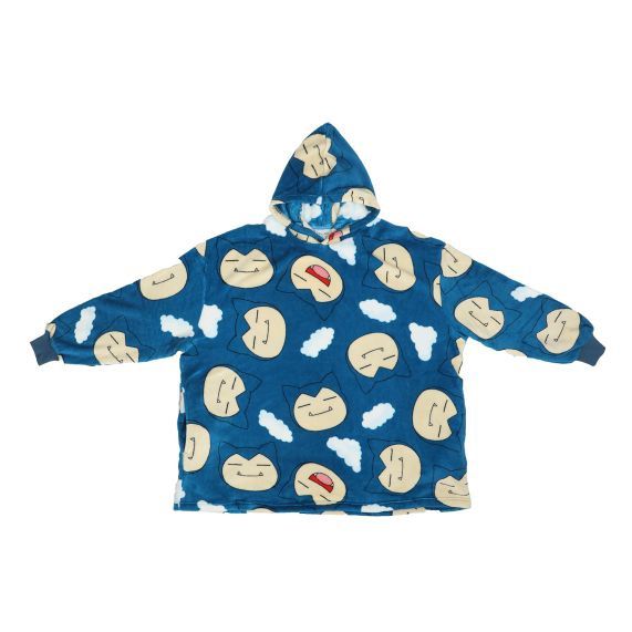 Pokémon Snorlax Blue Oversized Hooded Blanket