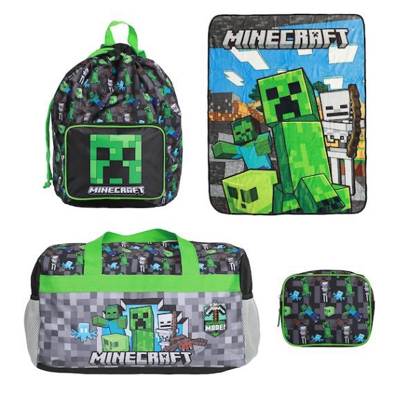 Minecraft Adventure Mode 5 Pack Kids Duffel Bags 18&quot;
