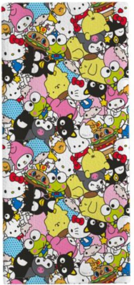 HELLO KITTY - Sanrio Characters All over Pattern 19 x 25 inches Cotton Towel