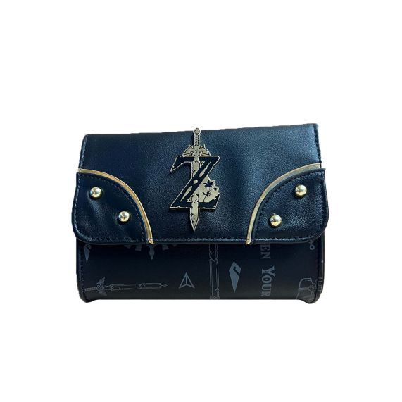 The Legend of Zelda Master Sword Logo Crossbody Purse