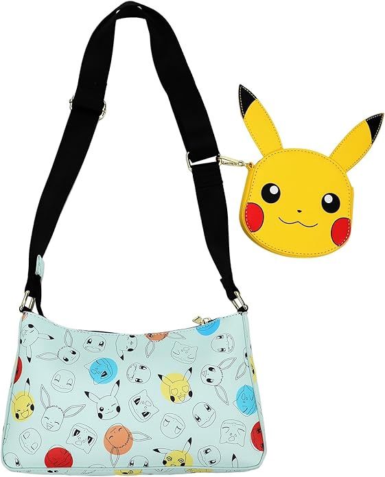 Pokemon Gen 1 Characters Purse with Coin Pouch
