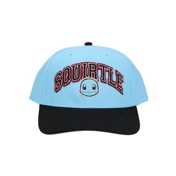 Pokémon Squirtle 007 Black Brim Snapback Hat