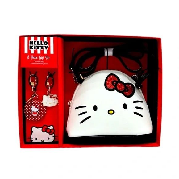 Hello Kitty - Big Face Crossbody Bag 3 Piece Gift Set