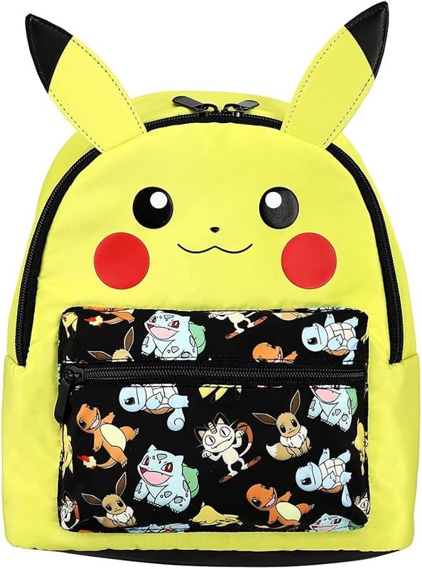 Pokemon Pikachu Big Ears Characters Collage Mini Backpack
