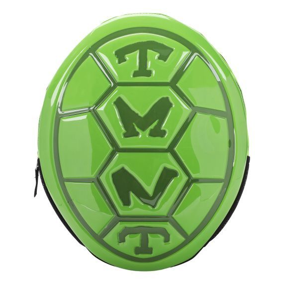 TMNT - Molded Front Turtle Shell and Printed Character Pull-Out Hood Backpack