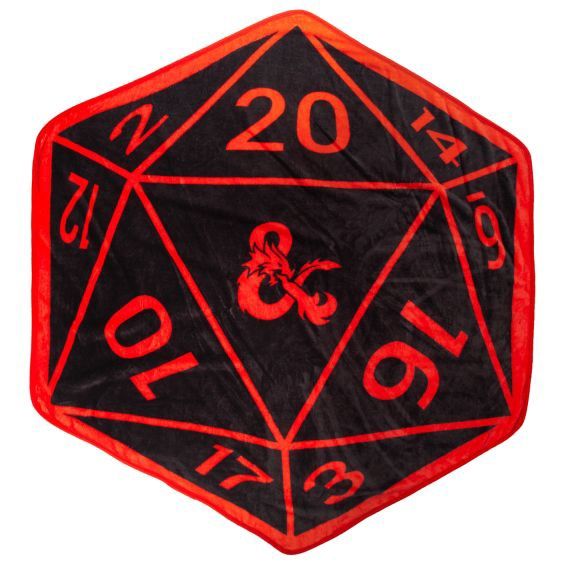 Dungeons &amp; Dragons D20 Shaped Throw Blanket