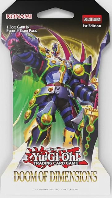 YUGIOH DOOM OF DIMENSIONS SLEEVED BOOSTER