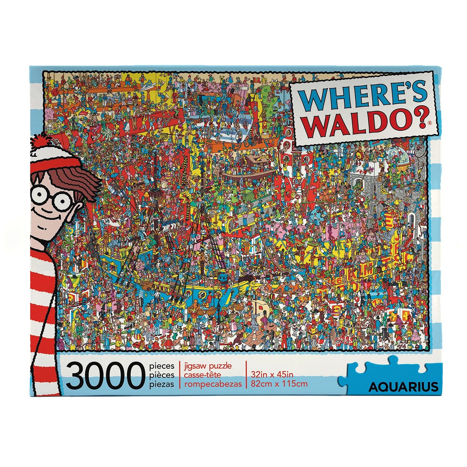 AQUARIUS Where's Waldo (3000 Piece Jigsaw Puzzle)